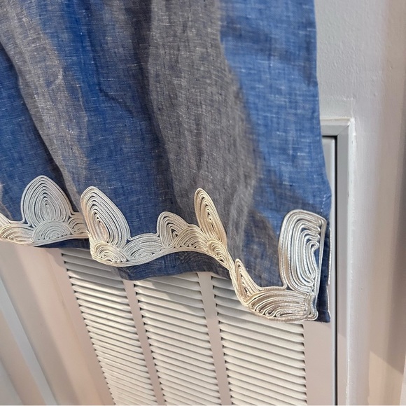 Boden Womens Embroidered Linen Kaftan Dress size 8R - Picture 6 of 9